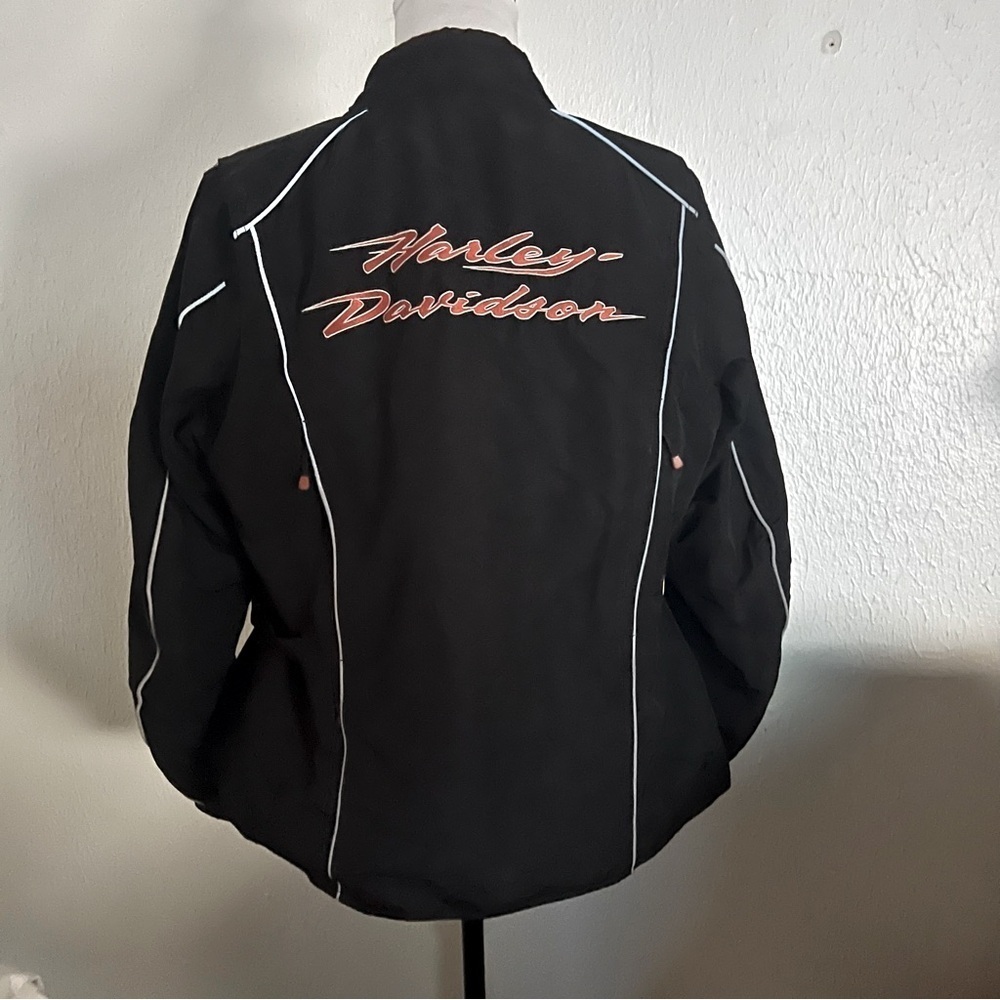 Harley Davidson RCS FUNCTIONAL Shell Jacket Women's Size Large Black Reflective - Picture 3 of 14